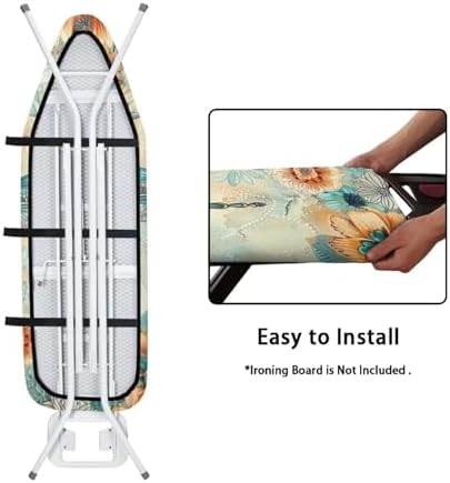 Dragonfly Ironing Board Cover and Pad 15x54 Inch Standard Ironing Board Cover - Image 5