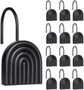 Sunlit Arch Shower Curtain Hooks, Decorative Bathroom Curtain Rings by Sunlit