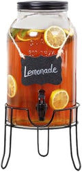 1.5 Gallon Glass Drink Dispensers by Unknown