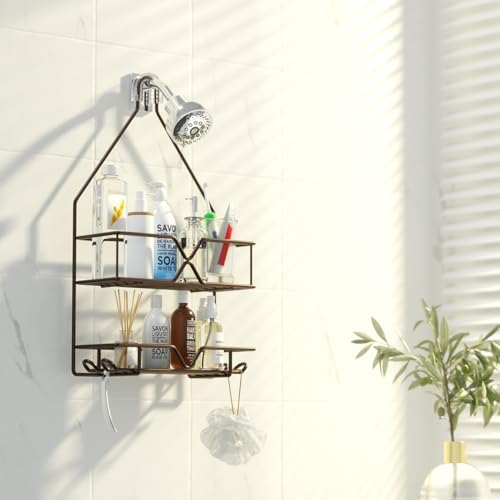 TreeLen Shower Caddy over Shower Head Hanging Bathroom Caddy - Image 6