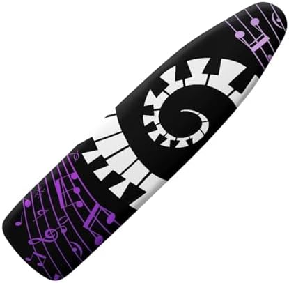 GLENLCWE White Purple Music Piano Ironing Board Cover Standard Sizes 15x54 Inch by GLENLCWE