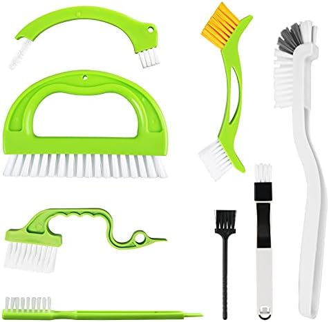 8 Pack Grout Cleaner Brush, Hand-held Groove Gap Cleaning Tools Tile Joint by LeeLoon
