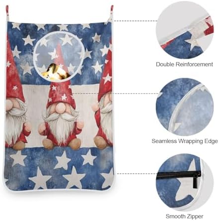1PC Hanging Laundry Hamper Bag Over the Door Laundry Hamper Wall Hamper Large - Image 6