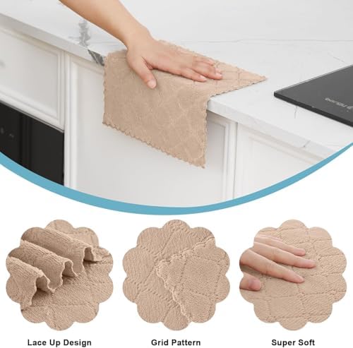 Homaxy 18 Pack Super Soft Absorbent Dish Cloths - Image 4
