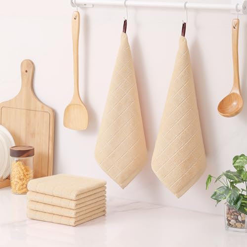 Homaxy 100% Cotton Terry Kitchen Dish Cloths, 12 Pack - Image 6