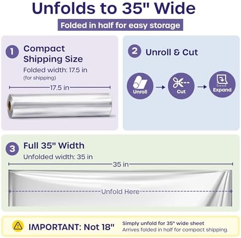 volila Clear Cellophane Wrap Roll - Image 2