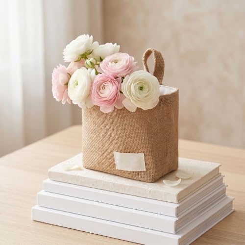 2PCS Small Wall Basket, Woven Wall Hanging Basket - Image 2
