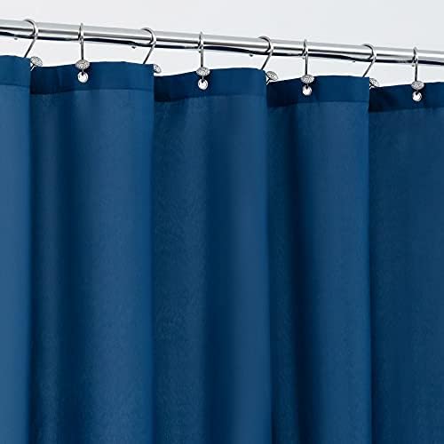 ALYVIA SPRING 72x78 Long Waterproof Fabric Shower Curtain or Liner Navy by ALYVIASPRING