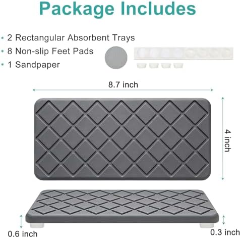 Water Absorbing Stone Drying Tray - Image 4