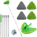 RONSUNG Wall Cleaner Mop, 82-Inch Handle, Baseboard Cleaner Tool, 4 Pads by RONSUNG