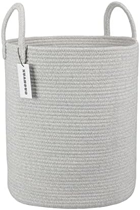 XUANGUO Cotton Rope Laundry Basket Hamper by XUANGUO