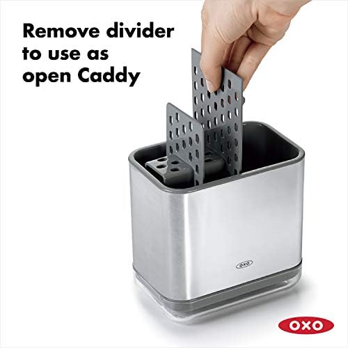 OXO Good Grips Stainless Steel Sink Organizer Caddy & Sponge Holder - Image 4