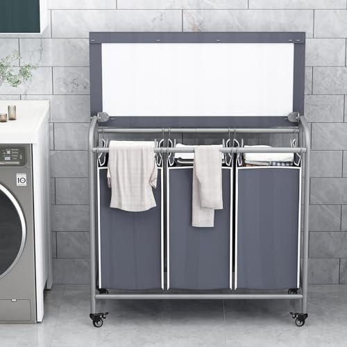 LINZINAR 3-Bag Laundry Hamper - Image 3