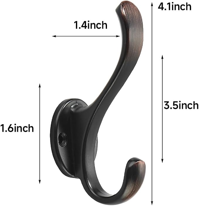 Coat Hooks 2 Pack Hardware Towel Hooks - Image 2