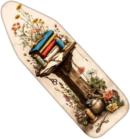 Nuxovilar Stacked Fabrics Ironing Board Cover 15x54 Polyester by Nuxovilar