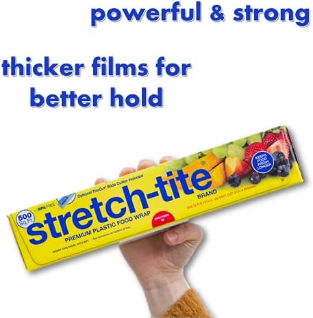 Stretch-Tite Premium Plastic Food Wrap, 500 Sq. Ft., 516.12-Ft. x 11.5/8-Inch - Image 2