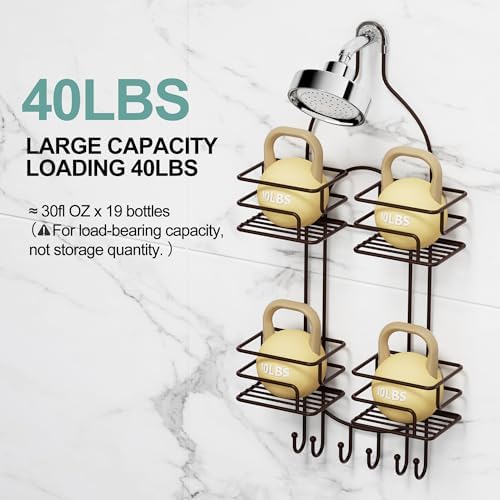 SRIWATANA Shower Caddy Hanging, Shower Organizer - Image 5