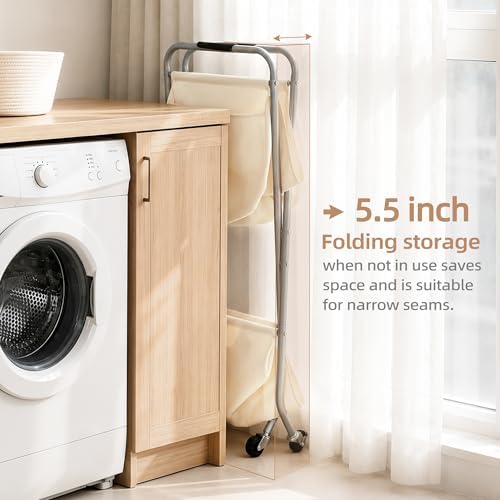 STORAGE MANIAC Collapsible Laundry Cart - Image 3