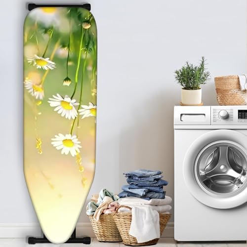 Nuxovilar White Daisy Yellow Floral Ironing Board Cover 15x54 - Image 3