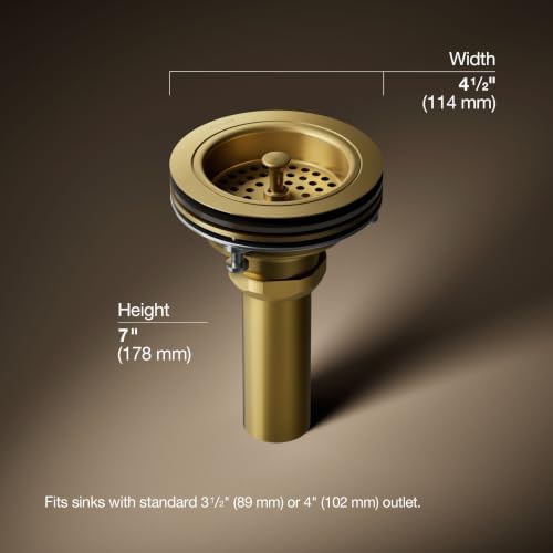 KOHLER K-8801-2MB Duostrainer Sink Strainer, Sink Drain and Strainer - Image 3