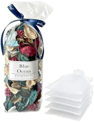 Blue Ocean Breeze Potpourri Bowl Filler, 5 Mesh Bags, Coastal Home Decor by Unknown