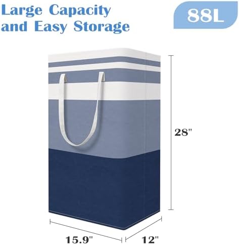 BlissTotes 3-Pack Laundry Basket, Collapsible Laundry Hamper - Image 2