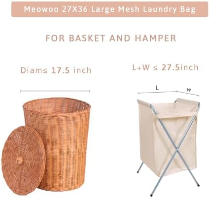 Meowoo 1Pcs Large Mesh Laundry Bag - Image 3
