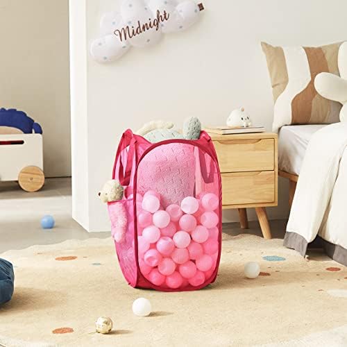 TECHMILLY Collapsible Mesh Pop Up Laundry Hamper - Image 6