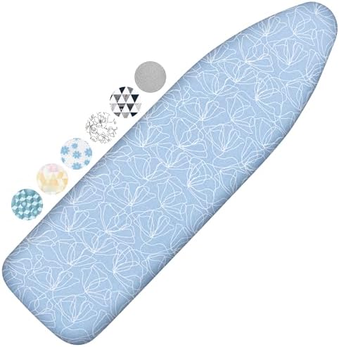 Ironing Board Cover and Pad, 15x54 Standard Size, Scorch Resistant by Dalykate