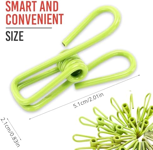30 Pack Green Chip Bag Clips for Food - Image 2
