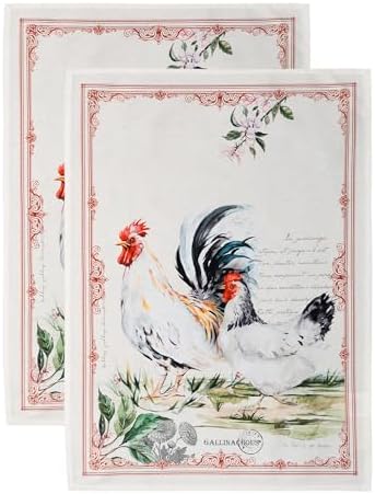 Maison d' Hermine Kitchen Towels Set of 2 Reusable 100% Cotton 27.50" x 20" by MaisondHermine