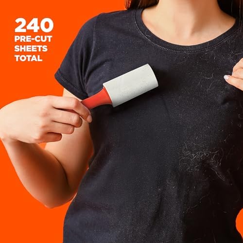 Bounce Lint Rollers to-Go, Quickly Removes Lint and Debris, 240 Pre-Cut Sheets - Image 5