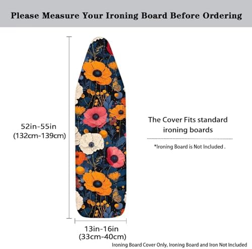Retro Shirley Flower Ironing Board Cover - Image 3