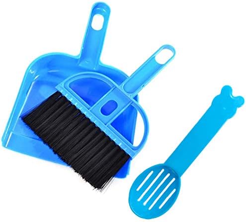 SEIS 3 Pack Hamster Mini Dustpan and Broom Set Guinea Pig Classical Besom by SEISPetSupplies