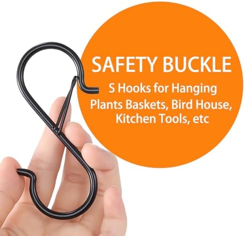 12 Pack 5 Inch S Hooks for Hanging, Heavy Duty S Hooks - Image 2