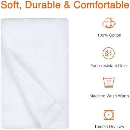 Amazon Basics 8-Pack Soft, Highly Absorbent, Quick-Dry Hand Towels, 100% Cotton - Image 5