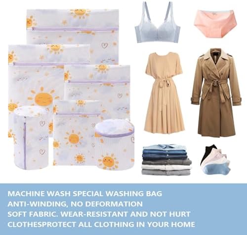 Mesh Laundry Bags 6 Pack, Delicate Wash Bags - Image 4
