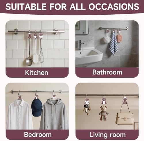 Highland Cow Shower Curtain Hooks Set of 12 - Image 5