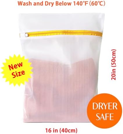 3 Pack Mesh Laundry Bags for Daily Essentials 16inx20in LAUNDRY CLUB® - Image 2