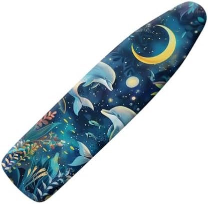 Dolphin Ironing Board Cover and Pad, Stain Resistant and Scorch, Smooth Iron by Vanideaoty