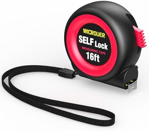 Tape Measure 16FT, Self-Locking, Imperial Metric Scale, High Precision by Unknown
