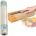 Compostable Plastic Wrap for Food, Bamboo Dispenser by GreenStandMarket