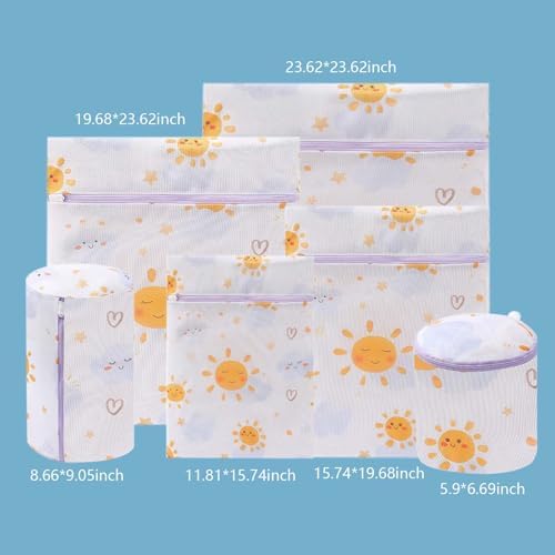 Mesh Laundry Bags 6 Pack, Delicate Wash Bags - Image 2