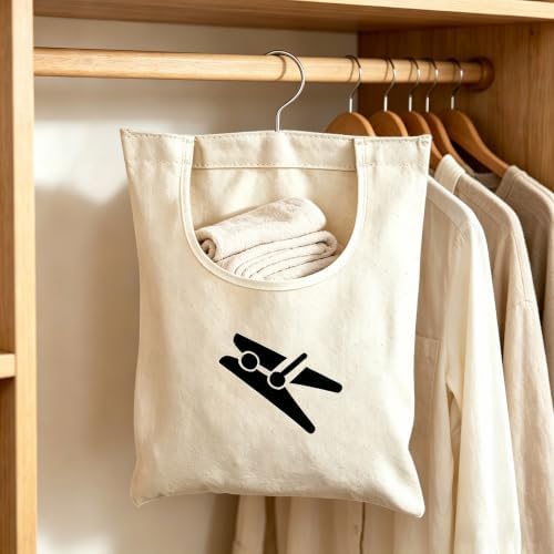 Clothespin Bag, 12 x 11 in Hanging Storage Holder - Image 5