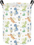 Round Laundry Basket Collapsible Storage Hamper Parent-child Dragon by LANGYASHAN
