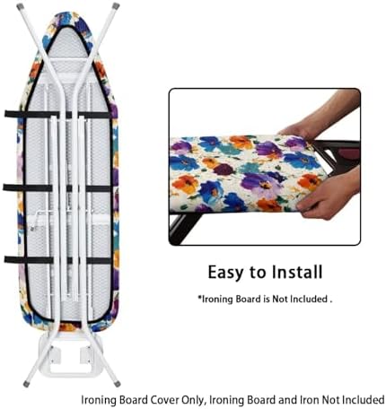 Cosmos Flower Ironing Board Cover 15x54 Inches, Stain Resistant, Applicable - Image 5