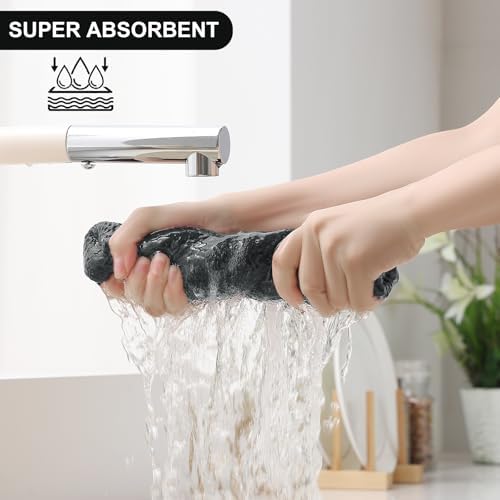 Homaxy 10 Pack 100% Cotton Kitchen Towels and Dishcloths Set - Image 3