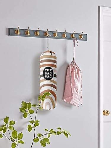 Boho Pattern Grocery Bags Holder and Organizer, Wall Mount Plastic Bags Storage - Image 5