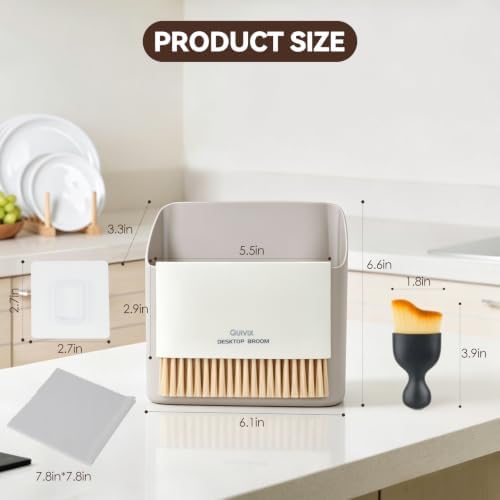 Mini Broom and Dustpan Set, 3-in-1 - Image 3