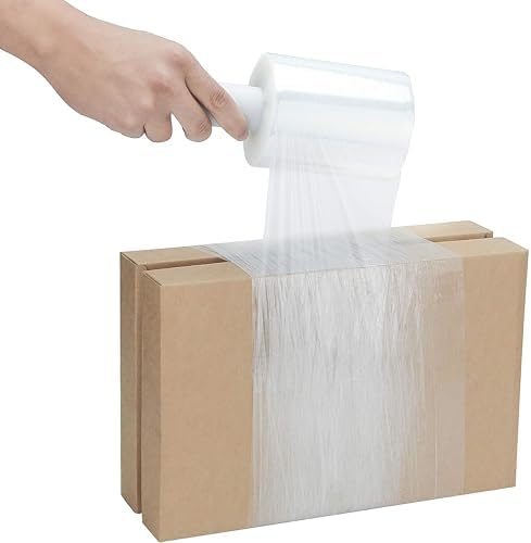 PSBM Mini Stretch Wrap with Plastic Handle, 12 Rolls 5 Inch x 1000 Feet 55 - Image 6